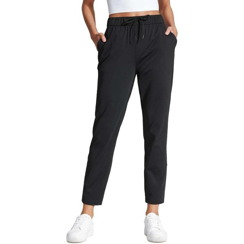 CRZ Yoga 4-Way Stretch Ankle Pants 27 Inch Black Pull On Performance size medium